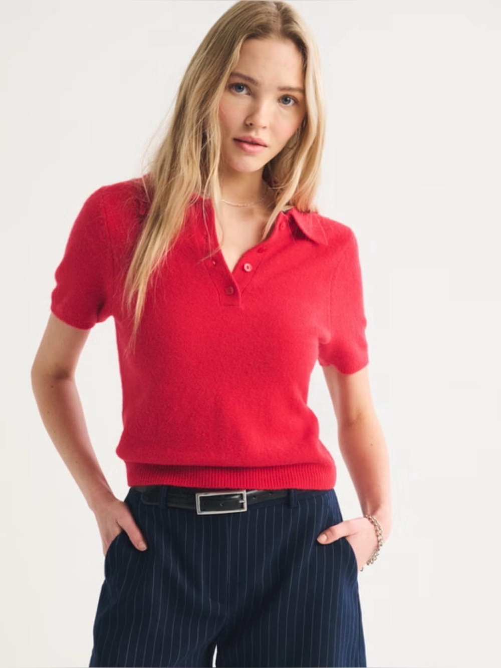 Merino Wool-Blend Sweater Polo
